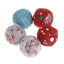 5-Piece Catnip Ball Pet Toys for Kitten Teeth Cleaning Treat