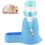 80ml 3-in-1 Hamster Automatic Hanging Water Dispenser with Base blue 1