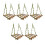 5 Pack Wood Bird Swing Chewable Bridge Toy for Parrots Parakeets Various Cages Multicolor 1