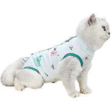 Combinaison de récupération professionnelle Green Cat anti-léchage pour plaies abdominales
