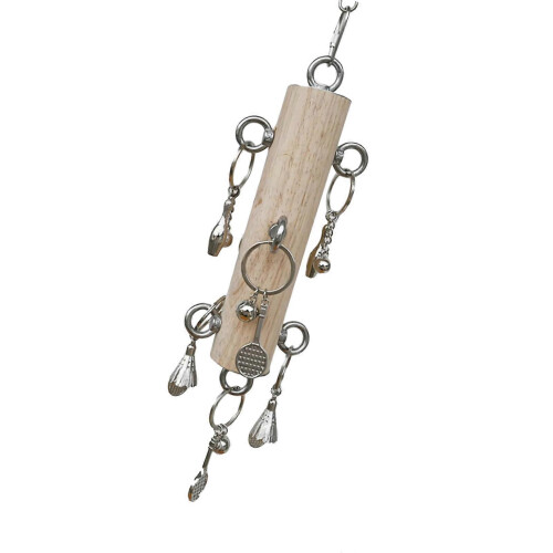 Multicolor Bird Tearing Pull Rings Puzzle Toy for Small Medium Bird Enrichment Chewing