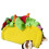 Plush Tunnel for Hamster Mouse Mini Tacos Shape Hideout Nest Habitat Decor Multicolor 2