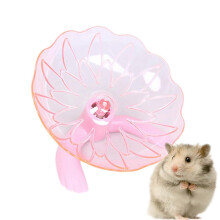 Sturdy Transparent Jogging Spinner Hamster Hedgehog Training Wheel 6.89in Pink 25-26