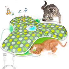 Tapis de jeu interactif intelligent pour chat Cache-cache, activé par le toucher, avec son de souris