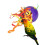 3pc Parrot Strength Training Toy Set Durable Anti Deform Multicolor Indoor Outdoor Plastic 4