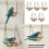 5 Pack Wood Bird Swing Chewable Bridge Toy for Parrots Parakeets Various Cages Multicolor 2