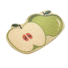 2025 Fruit Shape Cat Litter Mat Non-Slip Flexible Easy Clean Pet Food Catcher