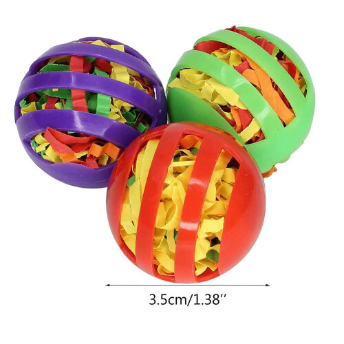 3pc Parrot Strength Training Toy Set Durable Anti Deform Multicolor Indoor Outdoor Plastic 2