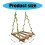 5 Pack Wood Bird Swing Chewable Bridge Toy for Parrots Parakeets Various Cages Multicolor 3