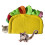 Plush Tunnel for Hamster Mouse Mini Tacos Shape Hideout Nest Habitat Decor Multicolor 5