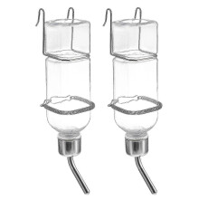 350ml 2pcs Plastic Rabbit Water Feeder Hanging Fountains Pet Drink Bottle 2025