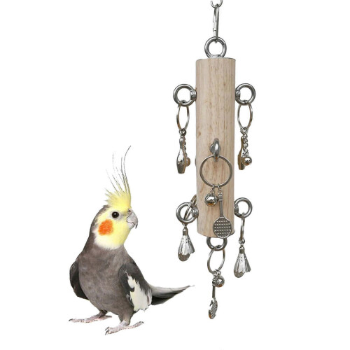 Multicolor Bird Tearing Pull Rings Puzzle Toy for Small Medium Bird Enrichment Chewing 1