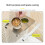 Multicolor Double Bowl Parrot Feeder with Perch Platform for Bird Rest Enrichment Fun 4