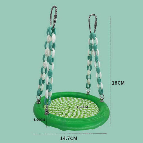 Support suspendu pour cage à oiseaux avec perchoir hamac pour perroquets, perruches et inséparables 1