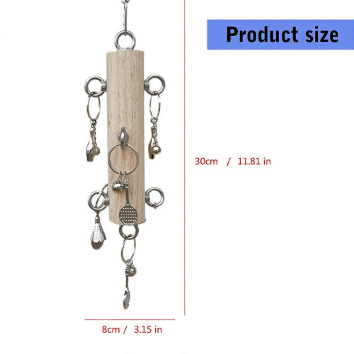 Multicolor Bird Tearing Pull Rings Puzzle Toy for Small Medium Bird Enrichment Chewing 2