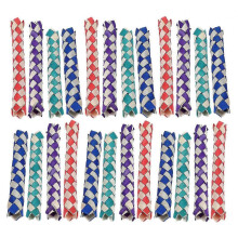 24 Piece Bamboo Finger Traps DIY Craft Toy for Kids Party Favors