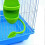 Parrot Feeding Rack Bird Stand 4Pcs Green Pet Accessories 4