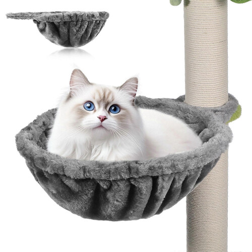 Hamac pour arbre à chat, installation facile, accessoire anti-peluches