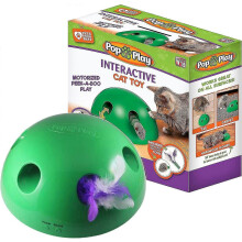 Electronic Interactive Feather Mouse Teaser with Smart Motion for Cats