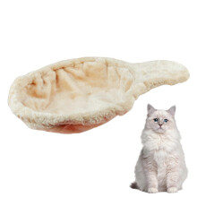 43cm Plush Spoon Shape Cat Window Hammock Washable Scratchproof Large Cat Tree Bed