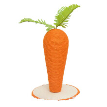 360 Wrap Carrot Shaped Sisal Cat Scratcher Stable Vertical Climbing for Indoor Cats