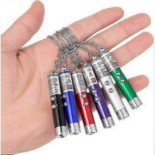 25-26 6 PCS Cat Dog Laser Toy Set Laser Pointer Mini Keychain LED Flashlight