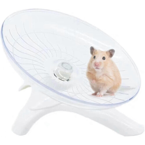 Silent Running Flying Saucer Exercise Wheel for Hamsters Gerbils Mice Hedgehogs