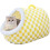 Cute Covered Cat Cave for Indoor Cats Soft Calming Pet Sofa Bed 1