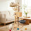Hamac pour arbre à chat, installation facile, accessoire anti-peluches 5