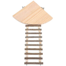 Wood Climb Stand & Ladder Pet Hamster Guinea Pig Hedgehog Squirrel Gerbil Durable Cage Toy