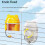 Auto Pin Design Water Dispenser Small Birds Parrots Aviaries Cage Yellow 4
