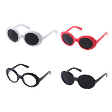 3Pcs Retro Cat Sunglasses Lightweight Oval Frame Pet Shades for Cats Small Dogs Photo Prop