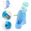 80ml 3-in-1 Hamster Automatic Hanging Water Dispenser with Base blue 4