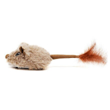 Interactive Smart Cat Toy Moving Mouse Auto Tail Shaking Squeak USB Charging Plush Teaser