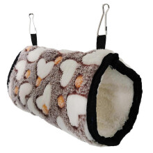 Amaca sospesa ultra morbida in peluche per criceti.
