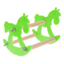 1 Pc Wooden Seesaw Rocking Chair Parrot Chew Toy Bite