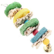 Wooden Parakeet Chewing Swing Toy 1 Piece for Bird Play