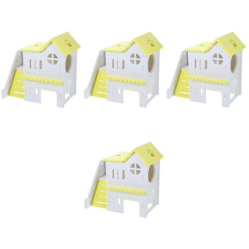 Assorted Color PVC Hamster Hideout 4-Piece Set for Pets 2