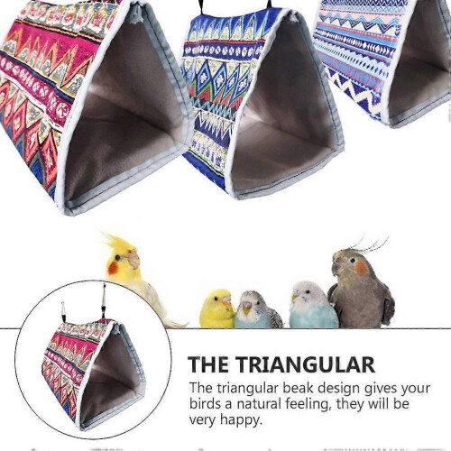 Pet Parrot Triangle Hammock Bird Nest Hanging Bed 1Pc 2