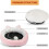 Washable Cat Kitten Basket Sleeping Bed Cushion 47cm Pink White Versailles 2
