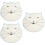 Tapis à griffer en coton blanc pour chat, lot de 3 pièces 5