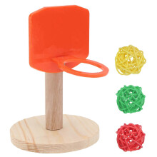 Parrot Play Orange Basketball Shooting Toy Training Stand 1Set