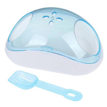 Casetta da bagno in plastica azzurra per cincillà