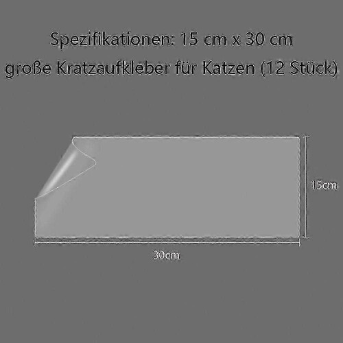 Katzensichere Sofa-Kratzschutzfolie, 12er-Pack 2