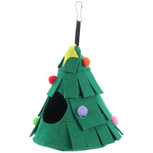 Lot de 2 hamacs suspendus en forme de sapin de Noël pour hamster