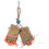 Hanging Wood Chewing Toy for Parrot Bird Cage Shredding Fun 2