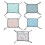 5Pcs Assorted Colors Cat Hammock Hanging Swing Bed Seat Toy 3