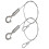 2 Pack Silver Steel Wire Rope Hanging Suspension Cable 5