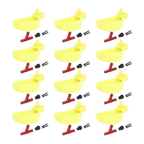 Automatic Bird Drinking Bowl for Quail Cage 24 Pack