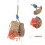 Hanging Wood Chewing Toy for Parrot Bird Cage Shredding Fun 3